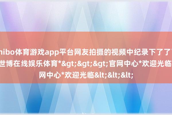 shibo体育游戏app平台网友拍摄的视频中纪录下了了了的碰撞声-*世博在线娱乐体育*>>>官网中心*欢迎光临<<<