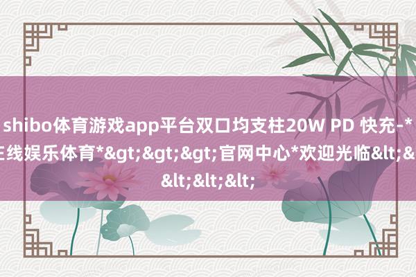 shibo体育游戏app平台双口均支柱20W PD 快充-*世博在线娱乐体育*>>>官网中心*欢迎光临<<<