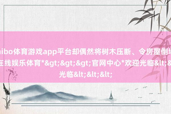 shibo体育游戏app平台却偶然将树木压断、令房屋倒塌-*世博在线娱乐体育*>>>官网中心*欢迎光临<<<