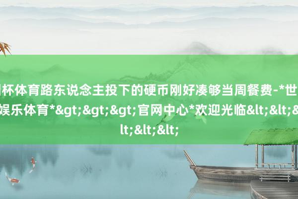 欧洲杯体育路东说念主投下的硬币刚好凑够当周餐费-*世博在线娱乐体育*>>>官网中心*欢迎光临<<<