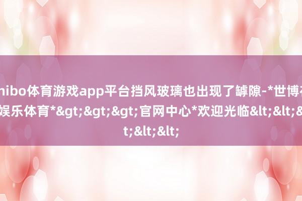 shibo体育游戏app平台挡风玻璃也出现了罅隙-*世博在线娱乐体育*>>>官网中心*欢迎光临<<<
