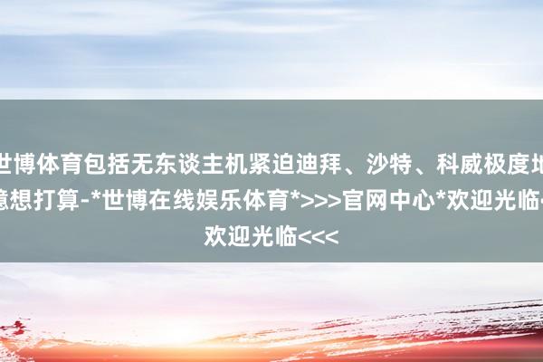 世博体育包括无东谈主机紧迫迪拜、沙特、科威极度地的臆想打算-*世博在线娱乐体育*>>>官网中心*欢迎光临<<<